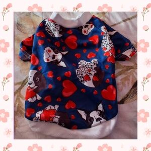 🌸3/$10-Blue and Red Dog Shirt